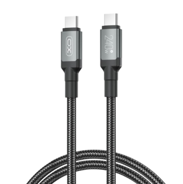 Кабель XO PD Type-C to Type-C NB-Q264A 240W/1m Black
